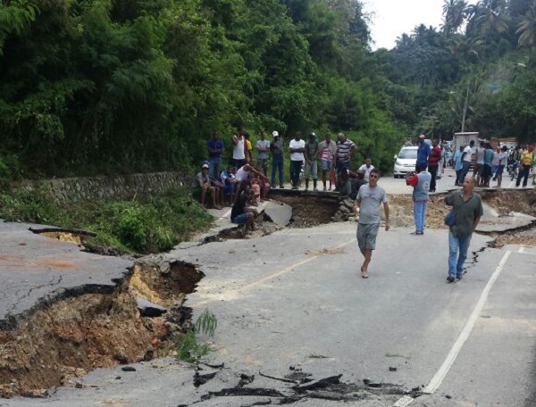 Deslizamientos en Samaná