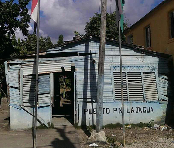 Continua deterioro y notable abandono del cuartel PN en la Jagua Bajo Yuna