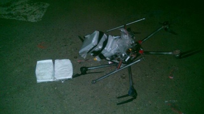 Cae dron que transportaba droga líquida