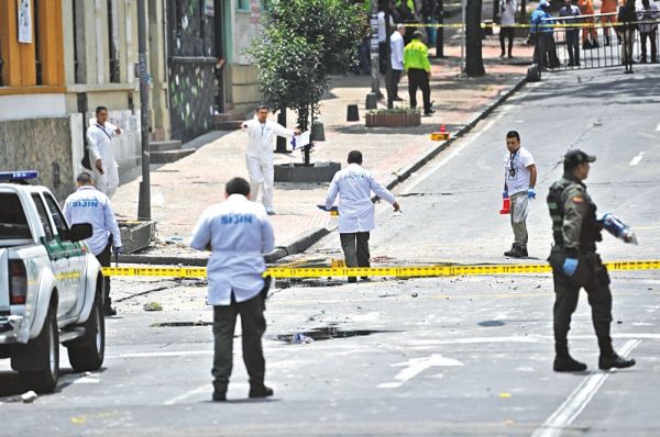 Al menos 31 heridos por explosiones en Bogotá