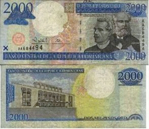 En Monte Plata circulan billetes falsos de RD$2,000