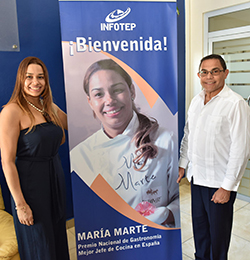 Chef dominicana destacada en España anuncia su apoyo a la escuela de gastronomía que construye el INFOTEP