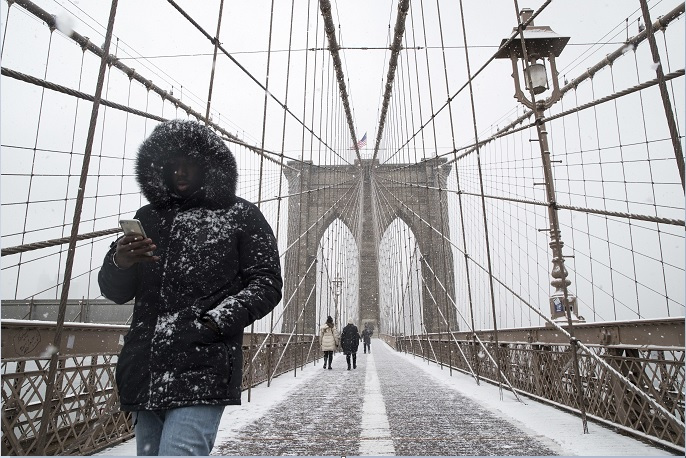 La tormenta de nieve Stella entra por la costa este de Estados Unidos