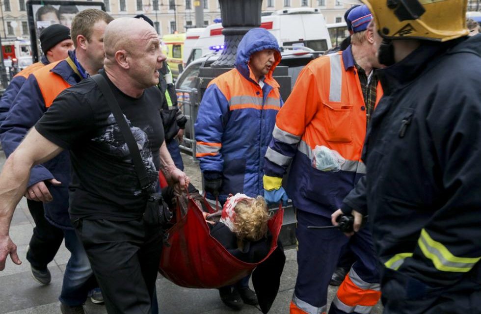 Atentado con bombas en el metro de San Petersburgo