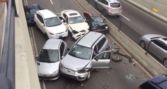 AMET Identifica los cuatro heridos en accidente del túnel de la  27 de Febrero