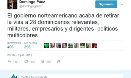 Exdiputado Domingo Páez anuncia gobierno de EEUU retira visa a 28 dominicanos
