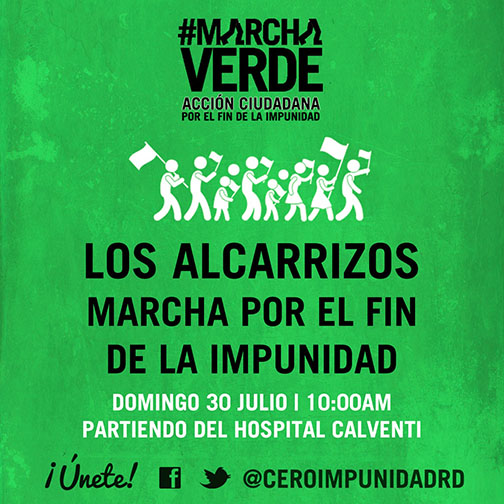 La esperanza se renueva en Los Alcarrizos este domingo y Marcha Verde por su mejoría