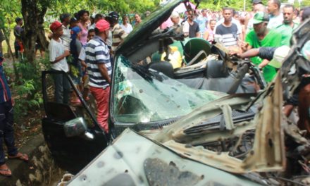 Choque entre una camioneta y una patana deja un saldo de 4 muertos y 5 heridos