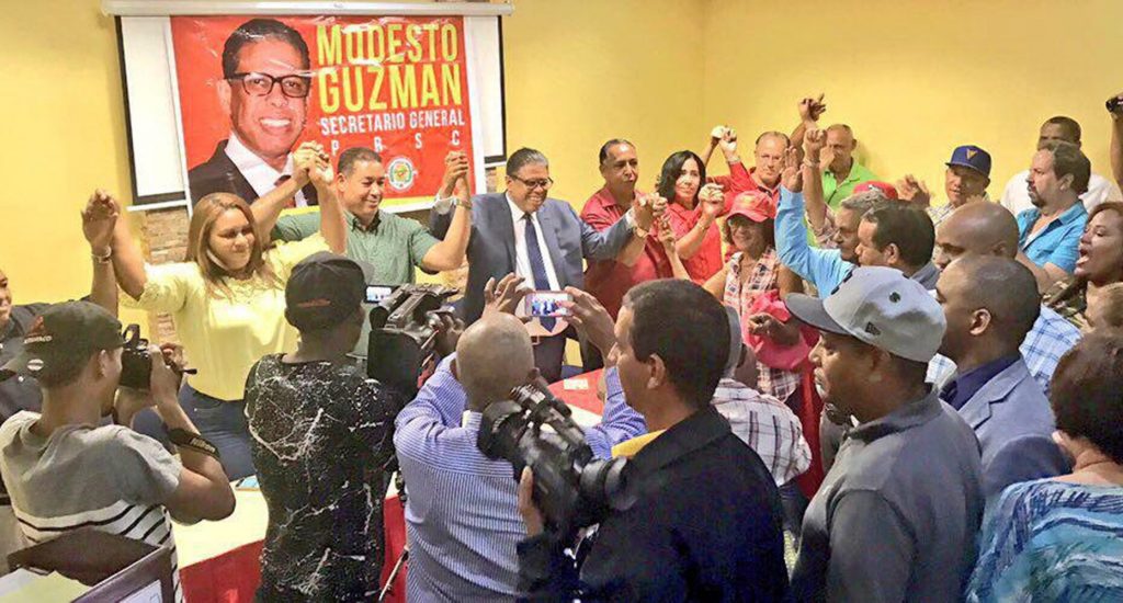 Reformistas de la Línea proclaman a Modesto Guzmán como candidato a secretaría general PRSC