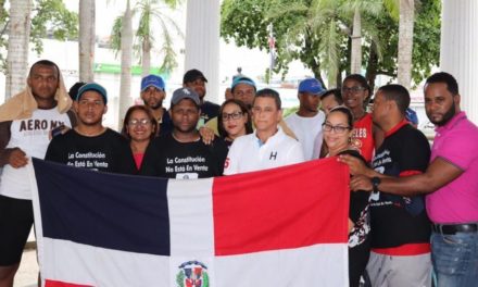 Jóvenes peregrinos contra reforma constitucional son recibidos en Bonao
