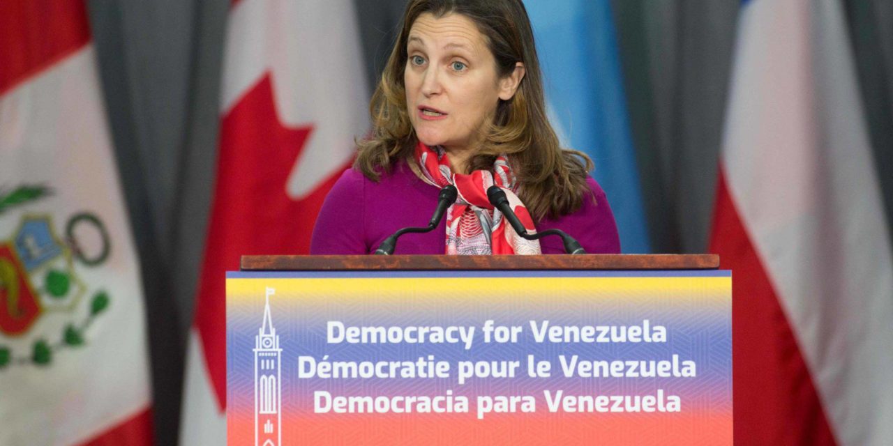 Canadá suspende las operaciones diplomáticas de su embajada en Venezuela