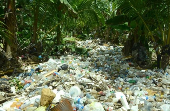 Toneladas de basuras arropan Arroyo Lebrón que desemboca en río Isabela y bordea los municipios Pedro Brand y Los Alcarrizos