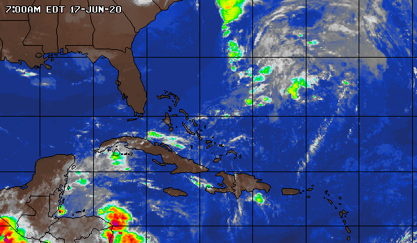 Ligera capa de polvo del Sahara sobre El Caribe, hoy hará calor y lloverá por la tarde