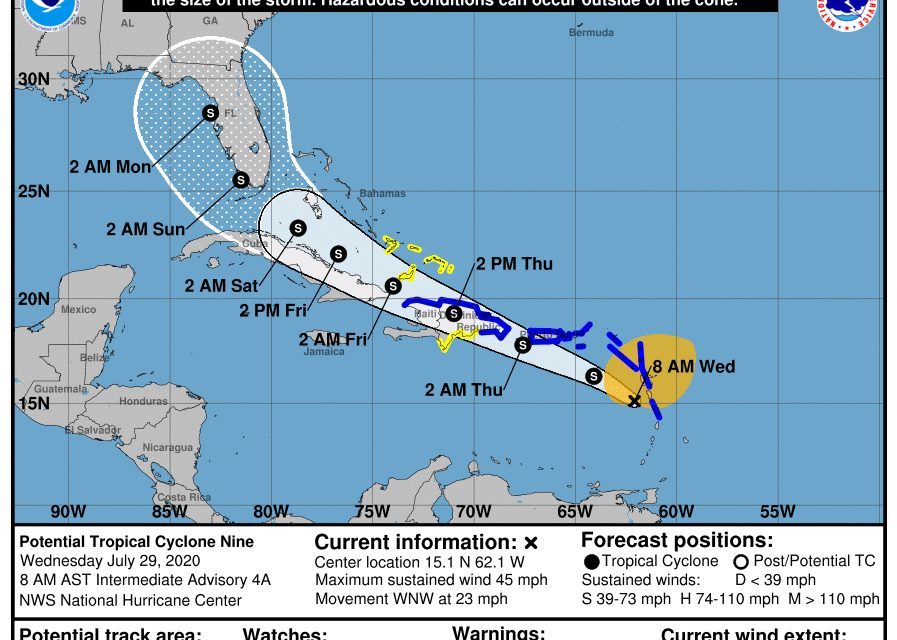 COE eleva alerta amarilla a 10 provincias y al Gran Santo Domingo; y verde a otras 8