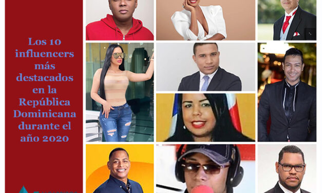 Los diez comunicadores digitales más influyentes en República Dominicana durante el año 2020