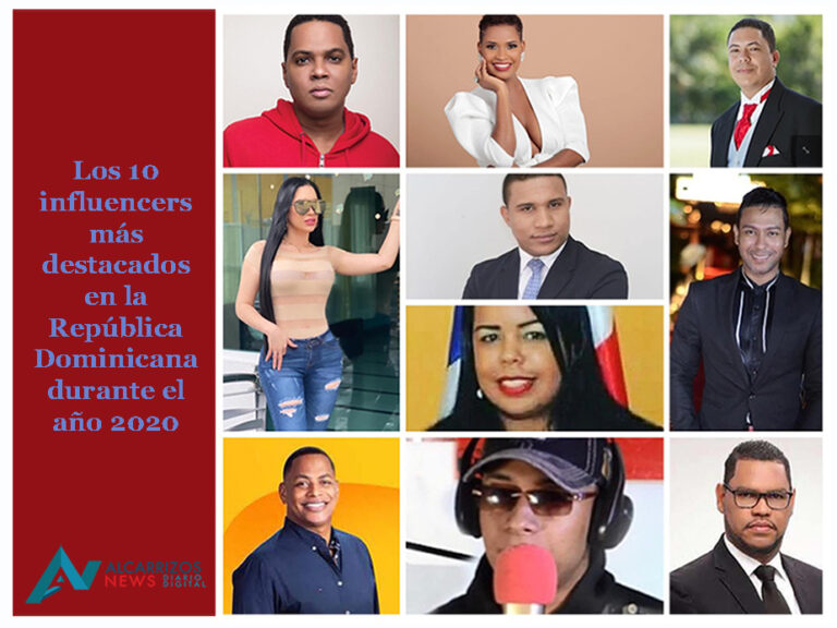 Los diez comunicadores digitales más influyentes en República Dominicana durante el año 2020