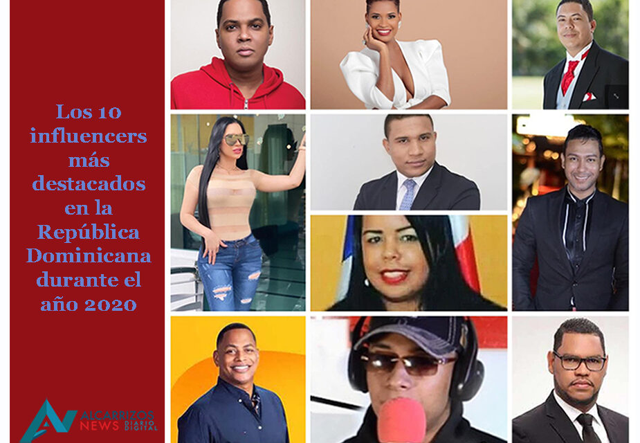 Los diez comunicadores digitales más influyentes en República Dominicana durante el año 2020