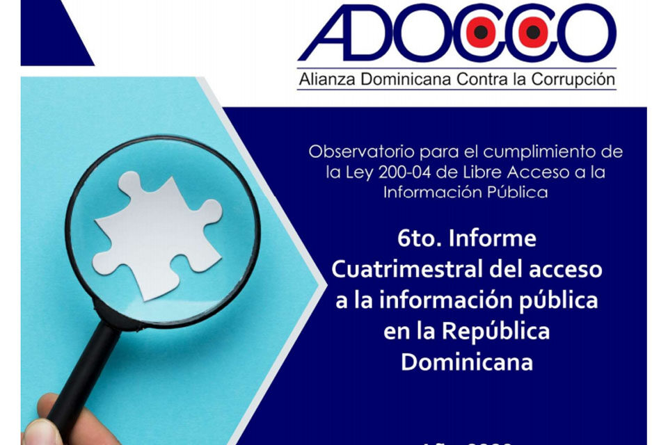 ADOCCO presenta 6to. Informe de Cumplimiento de la Ley de Libre Acceso a la Información Pública