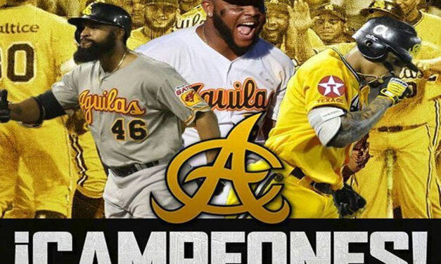 Aguilas Campeones de la Serie Final de la pelota invernal 2020-2021