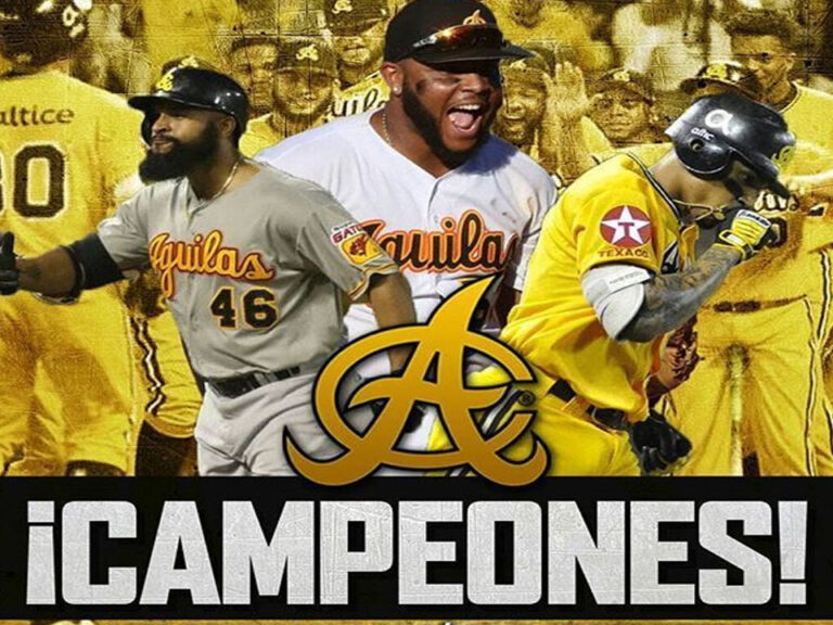 Aguilas Campeones de la Serie Final de la pelota invernal 2020-2021