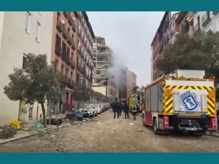Dos fallecidos y varios heridos por fuerte explosión en el centro de Madrid