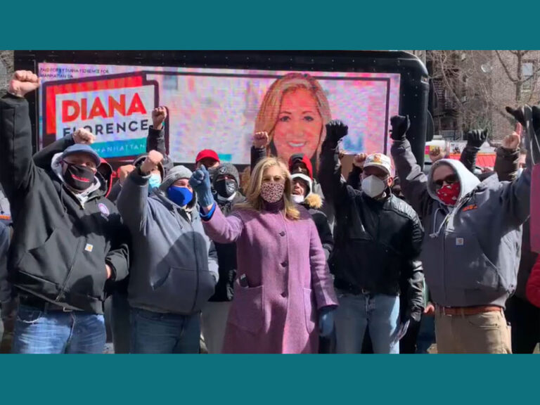 Dan gran respaldo a Diana Florence
