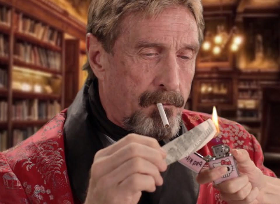 McAfee es acusado por Estados Unidos