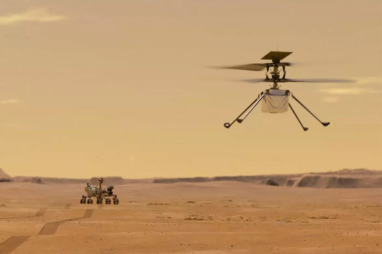 Primer vuelo del Ingenuity en Marte