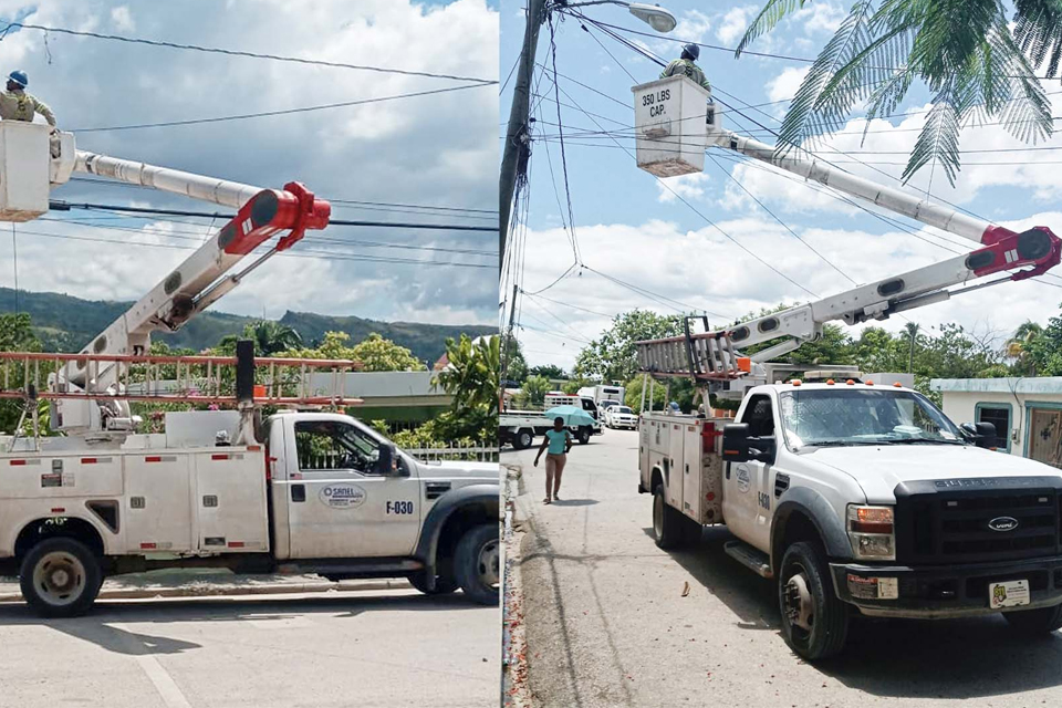 Edesur ilumina calles en Elías Piña