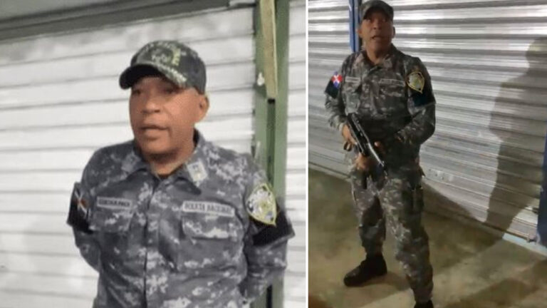 PN suspende mayor captado en video manipulando arma de fuego por cierre discoteca