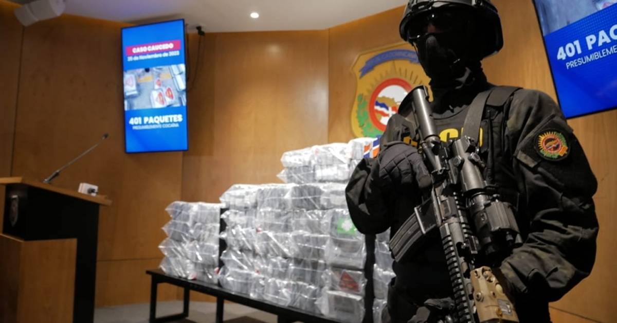 Frustan envío cocaína hacia Europa por multimodal Caucedo