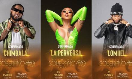 Chimbala, Lomiiel y La Perversa en Premios Soberano 2025