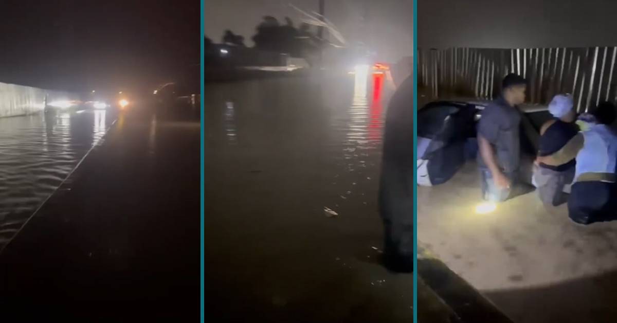 Intensas lluvias inundan vía de acceso al Merca Santo Domingo