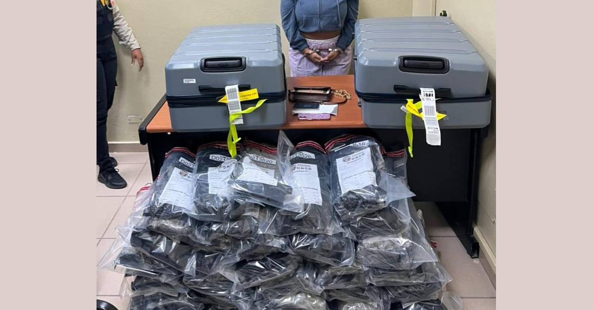 Arrestan mujer con marihuana en aeropuerto Cibao de Santiago