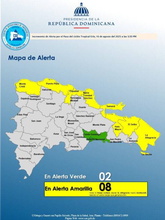Costa norte dominicana