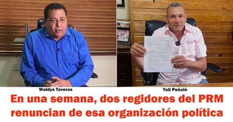 Regidores del PRM renuncian