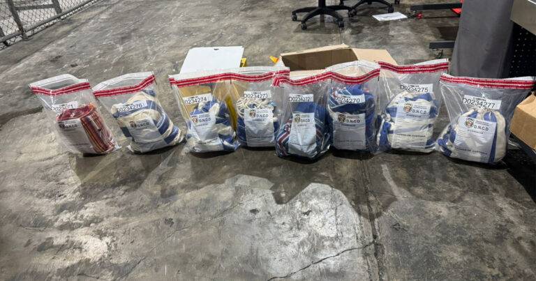 DNCD frustra envío de hamacas impregnadas con cocaína en AILA