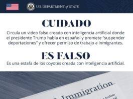 Embajada alerta sobre video
