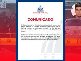 policías suspendidos en Santiago