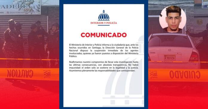 policías suspendidos en Santiago