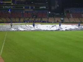 Lluvias suspenden juego entre Gigantes y Licey en el Quisqueya Lluvias suspenden juego